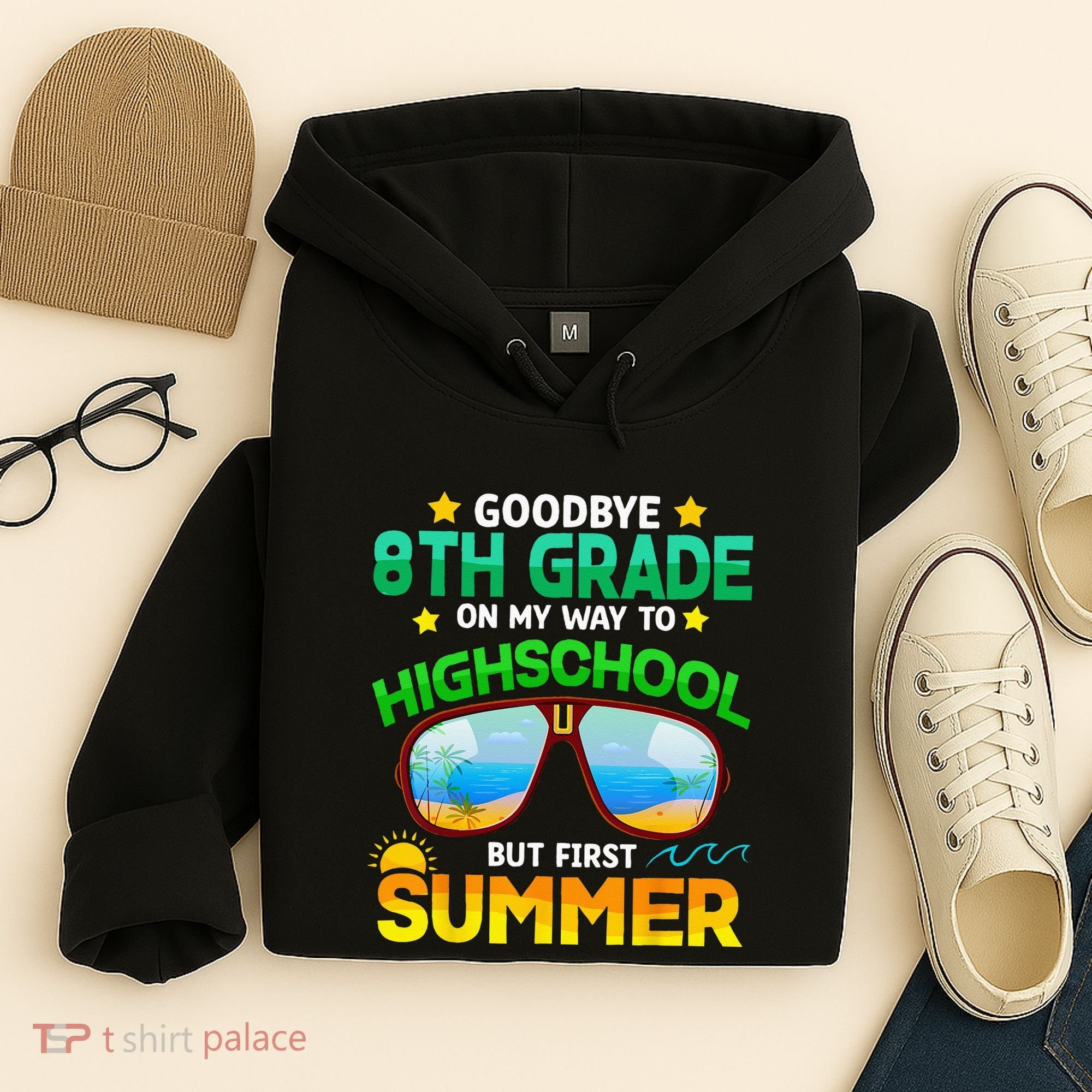 Goodbye 8th Grade Graduation To Highschool Hello Summer Him Hoodie