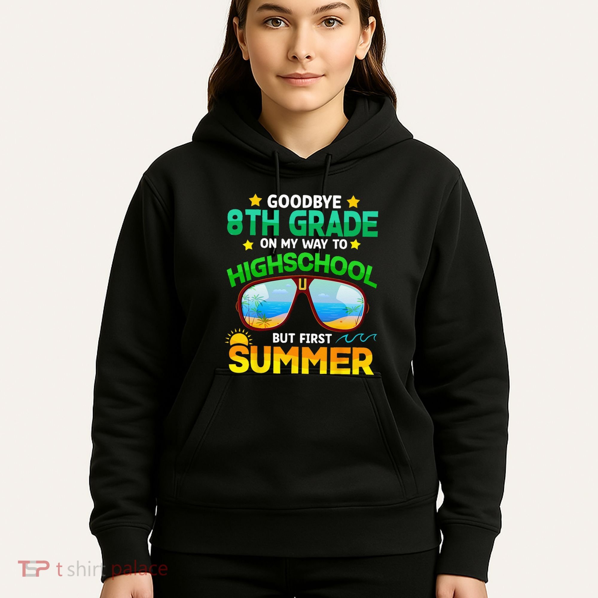 Goodbye 8th Grade Graduation To Highschool Hello Summer Him Hoodie