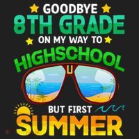Goodbye 8th Grade Graduation To Highschool Hello Summer Him Beanie thumb 2