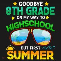 Goodbye 8th Grade Graduation To Highschool Hello Summer Him Baby Bodysuit thumb 2