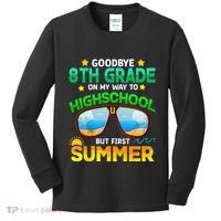 Goodbye 8th Grade Graduation To Highschool Hello Summer Him Kids Long Sleeve Shirt thumb 0