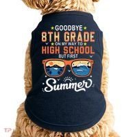 Goodbye 8th Grade Graduation To 9th Grade Hello Summer Doggie Tank thumb 0