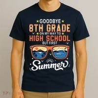 Goodbye 8th Grade Graduation To 9th Grade Hello Summer T-Shirt thumb 3