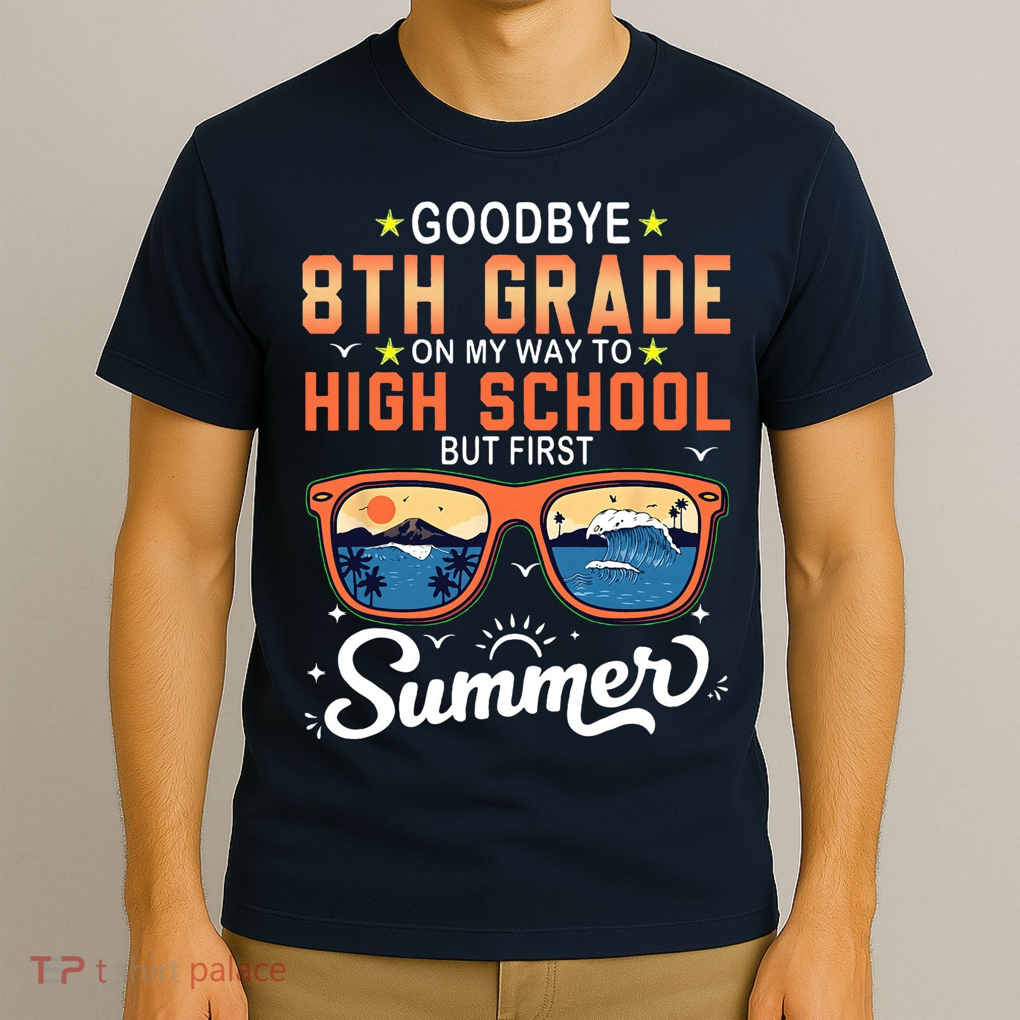 Goodbye 8th Grade Graduation To 9th Grade Hello Summer T-Shirt