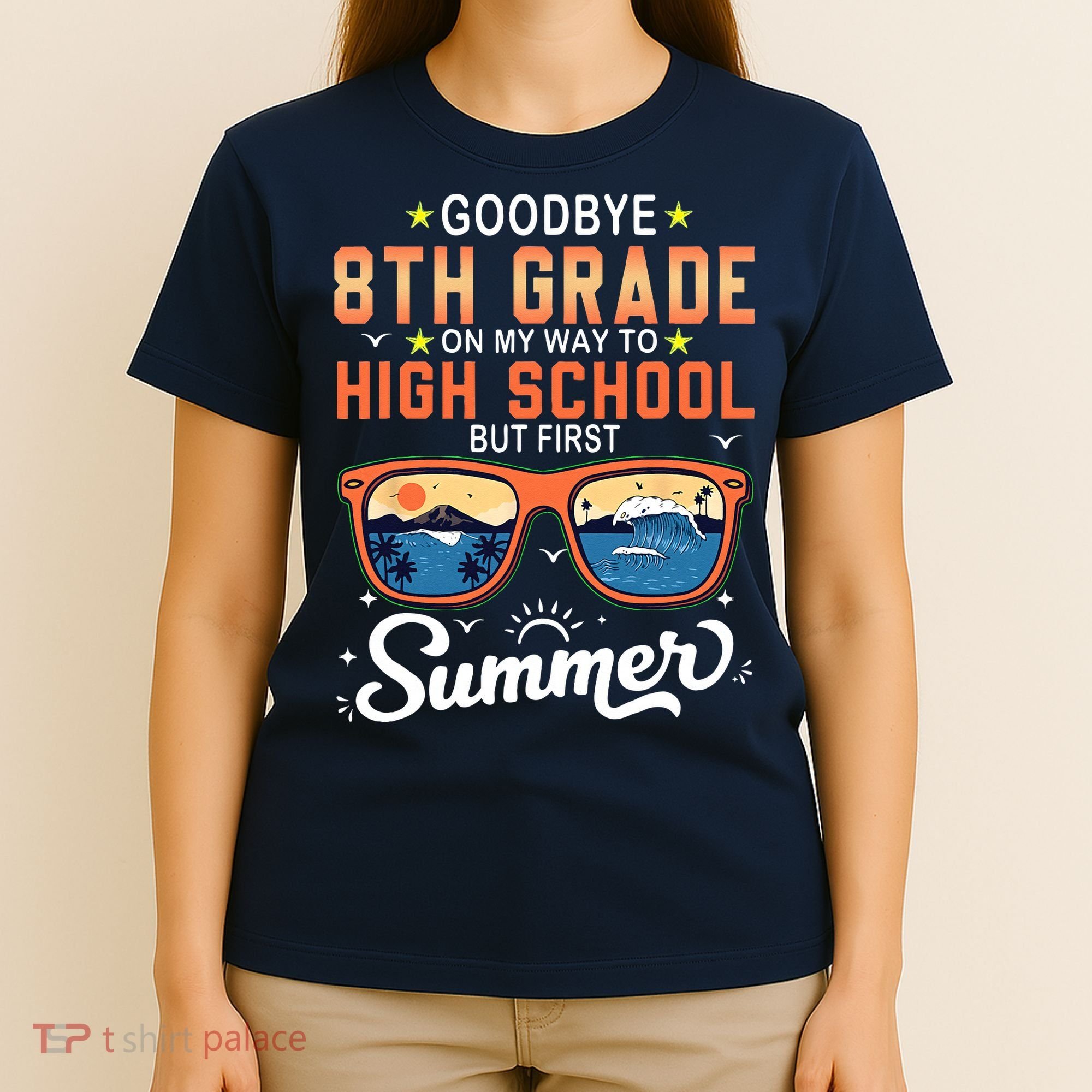 Goodbye 8th Grade Graduation To 9th Grade Hello Summer T-Shirt