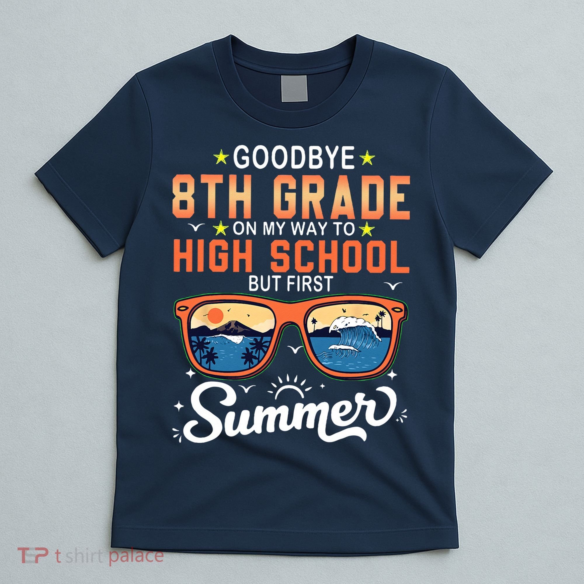 Goodbye 8th Grade Graduation To 9th Grade Hello Summer T-Shirt