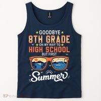 Goodbye 8th Grade Graduation To 9th Grade Hello Summer Tank Top thumb 2