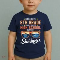 Goodbye 8th Grade Graduation To 9th Grade Hello Summer Toddler T-Shirt thumb 2