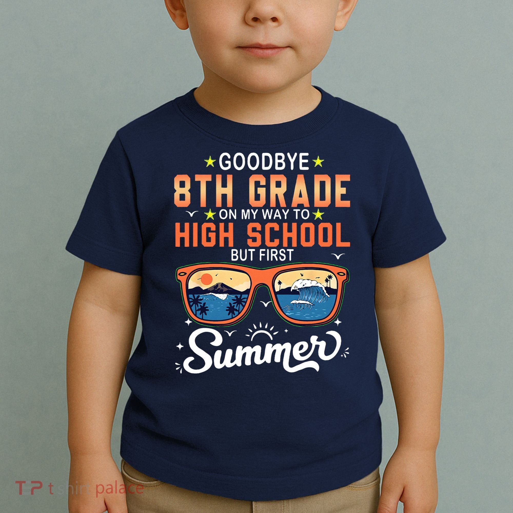 Goodbye 8th Grade Graduation To 9th Grade Hello Summer Toddler T-Shirt