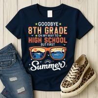 Goodbye 8th Grade Graduation To 9th Grade Hello Summer Women's T-Shirt thumb 3