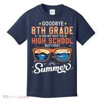 Goodbye 8th Grade Graduation To 9th Grade Hello Summer Kids T-Shirt thumb 0