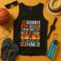 Goodbye 8th Grade On My Way To High School Tank Top thumb 4