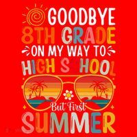 Goodbye 8th Grade On My Way To High School Santa Hat thumb 1