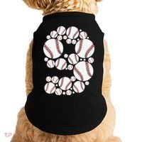 Graphic 9Th Birthday Baseball 9 Years Doggie Tank thumb 0