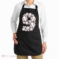 Graphic 9Th Birthday Baseball 9 Years Apron thumb 2