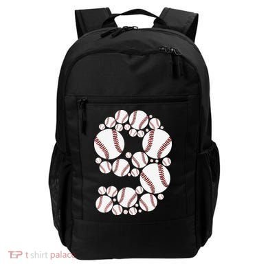 Graphic 9Th Birthday Baseball 9 Years Backpack