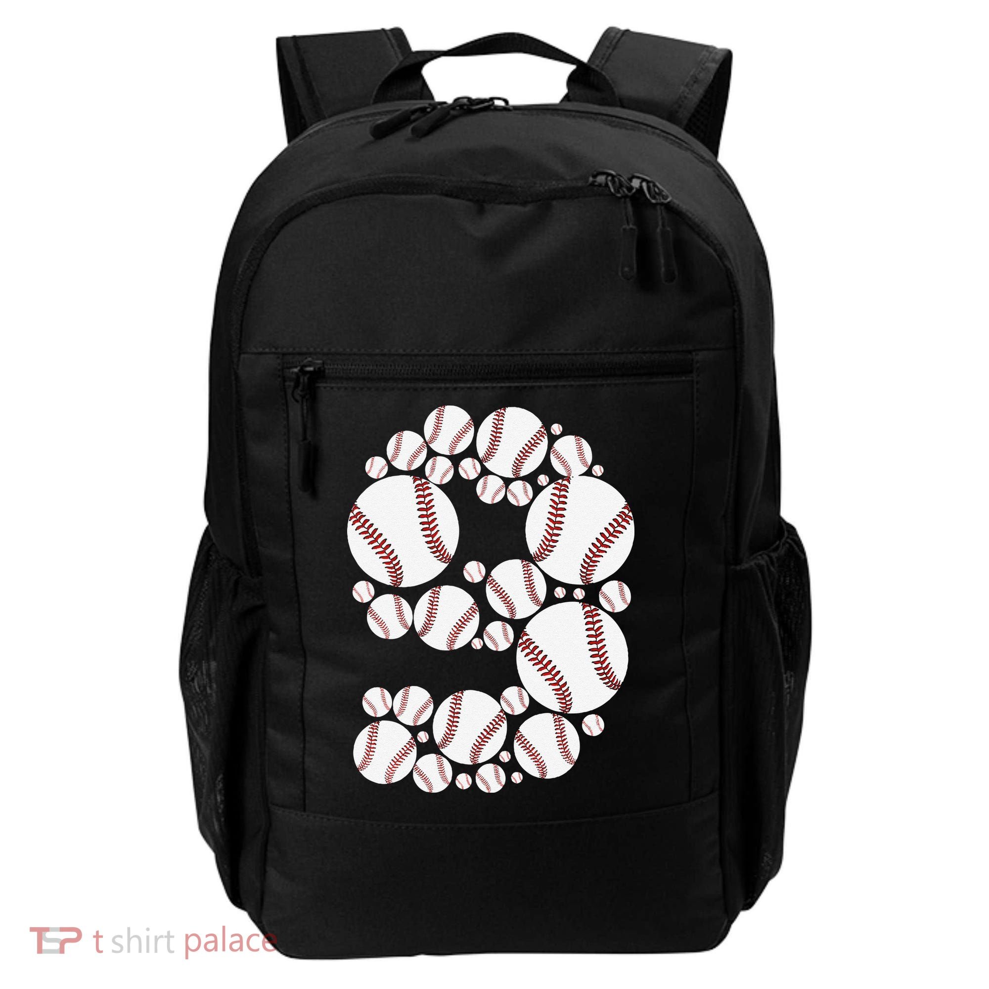 Graphic 9Th Birthday Baseball 9 Years Backpack