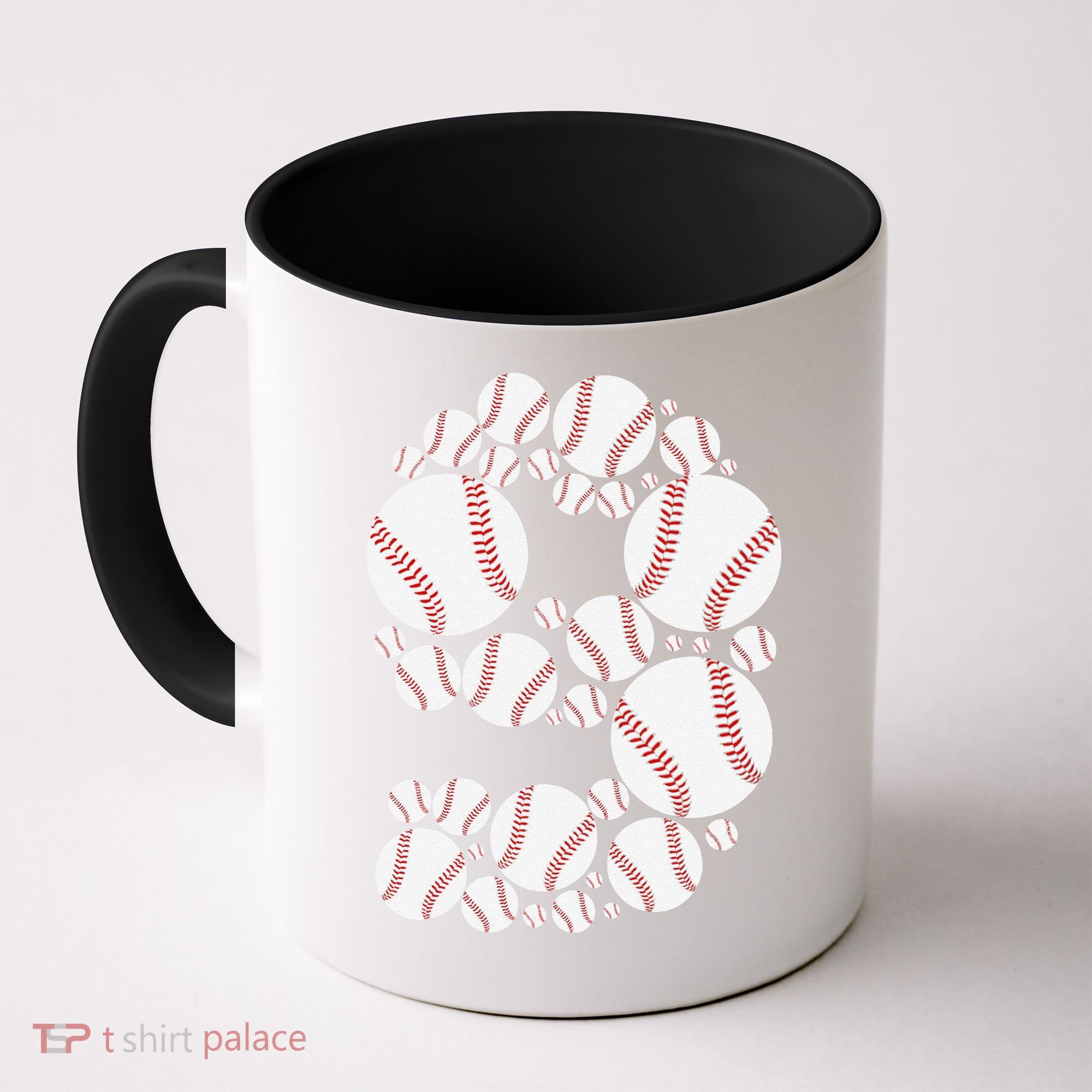 Graphic 9Th Birthday Baseball 9 Years Coffee Mug