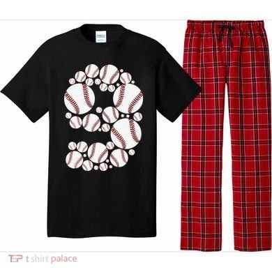 Graphic 9Th Birthday Baseball 9 Years Pajama Set