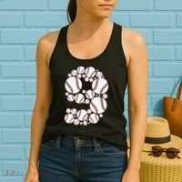 Graphic 9Th Birthday Baseball 9 Years Women's Tank Top thumb 2