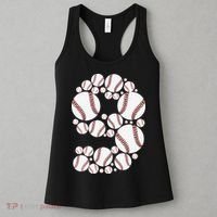 Graphic 9Th Birthday Baseball 9 Years Women's Tank Top thumb 3