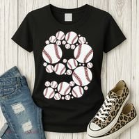 Graphic 9Th Birthday Baseball 9 Years Women's T-Shirt thumb 3