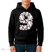 Graphic 9Th Birthday Baseball 9 Years Kids Hoodie thumb 4