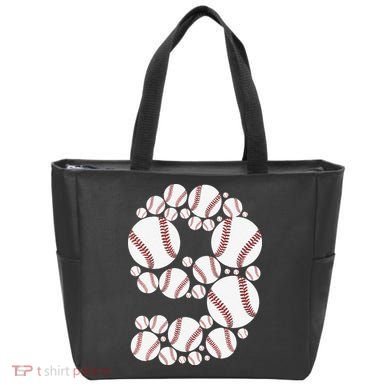 Graphic 9Th Birthday Baseball 9 Years Tote Bag