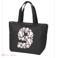 Graphic 9Th Birthday Baseball 9 Years Tote Bag thumb 3