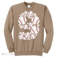 Graphic 9Th Birthday Baseball 9 Years Sweatshirt thumb 0