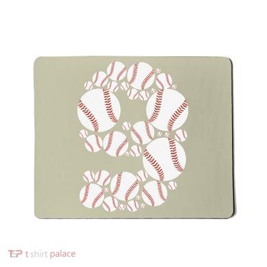 Graphic 9Th Birthday Baseball 9 Years Mousepad