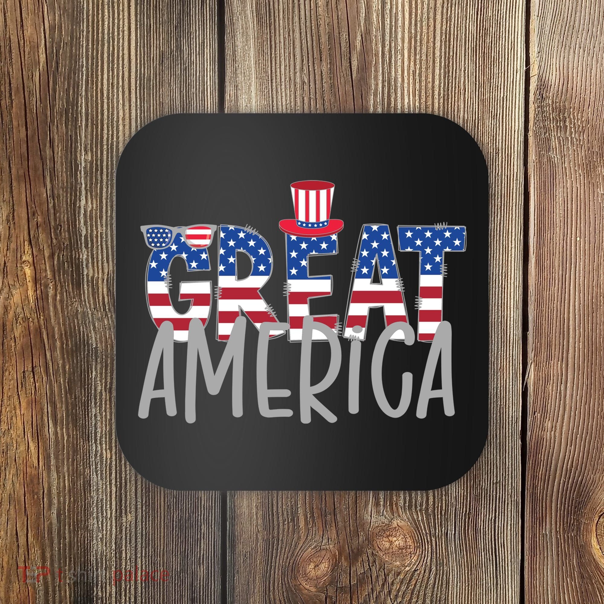 Great America 4th Of July Festive Usa Coaster