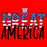 Great America 4th Of July Festive Usa Santa Hat thumb 1