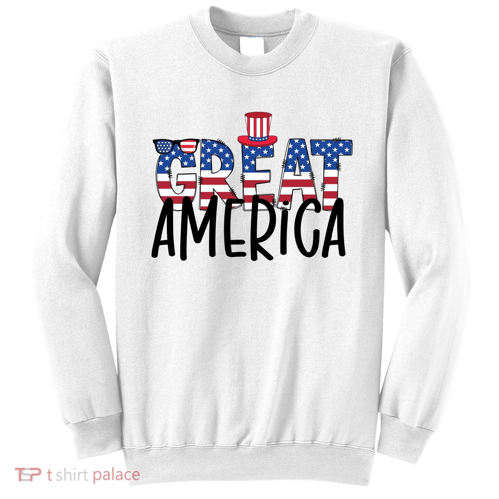 Great America 4th Of July Festive Usa Sweatshirt