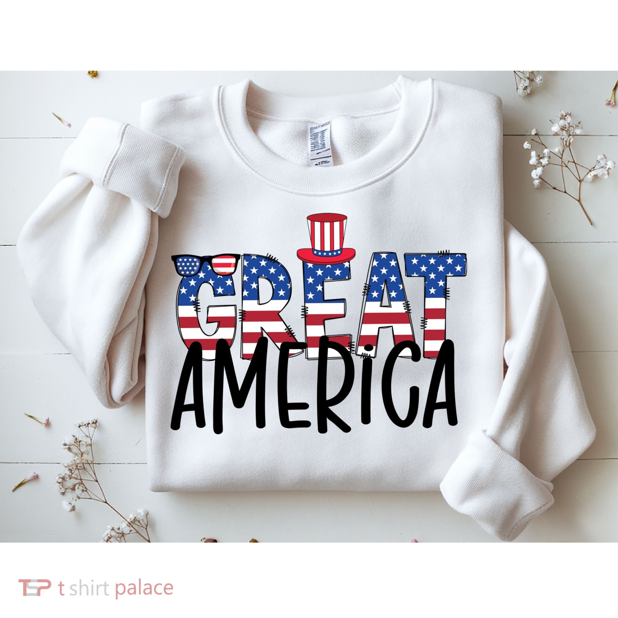 Great America 4th Of July Festive Usa Sweatshirt