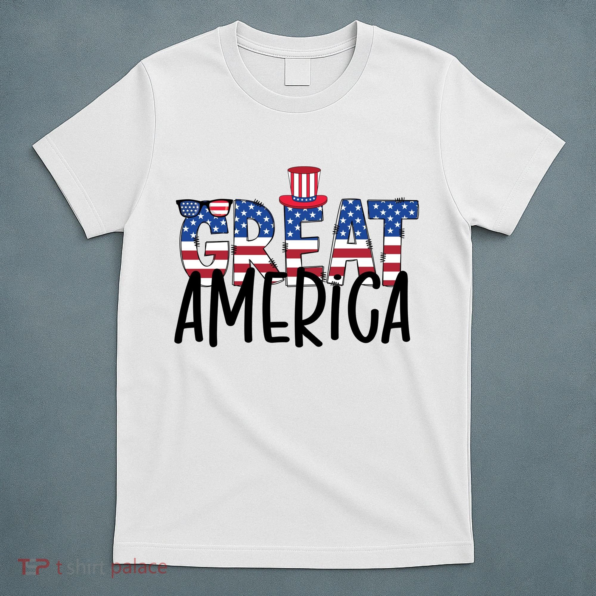 Great America 4th Of July Festive Usa T-Shirt