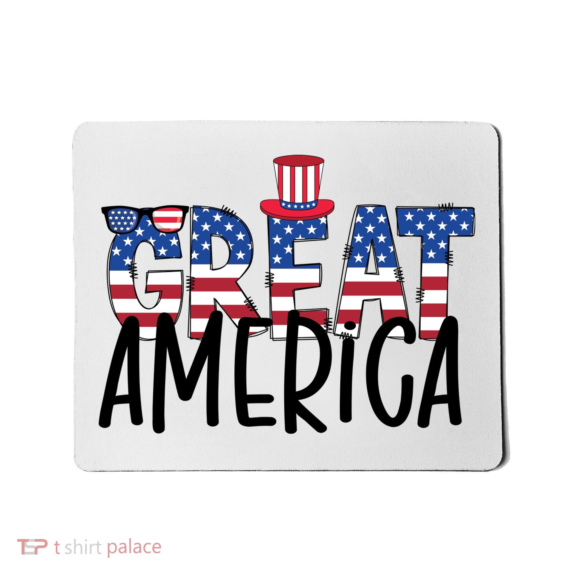 Great America 4th Of July Festive Usa Mousepad