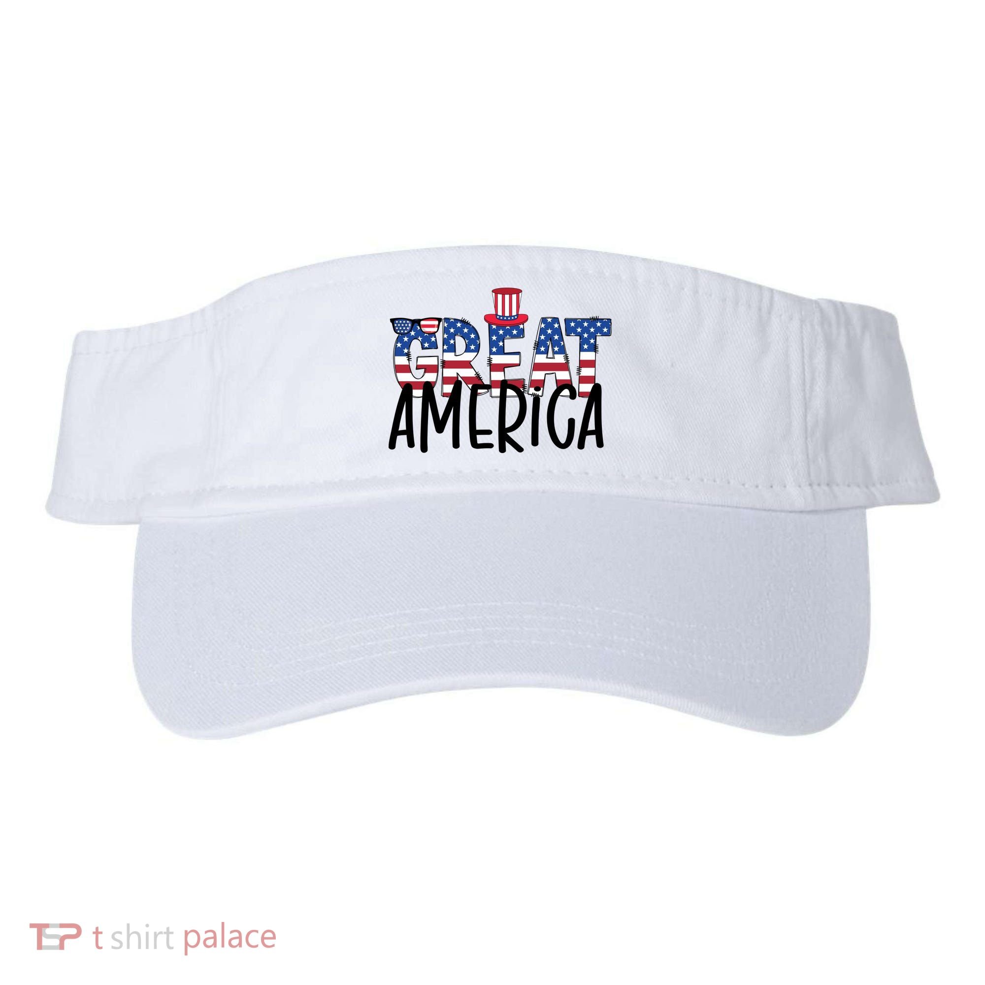 Great America 4th Of July Festive Usa Visor