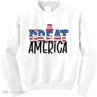 Great America 4th Of July Festive Usa Kids Sweatshirt thumb 0