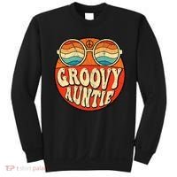 Groovy Auntie 70s Aesthetic Nostalgia 1970s Retro Aunt Sweatshirt thumb 0