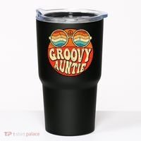 Groovy Auntie 70s Aesthetic Nostalgia 1970s Retro Aunt Tumbler thumb 0