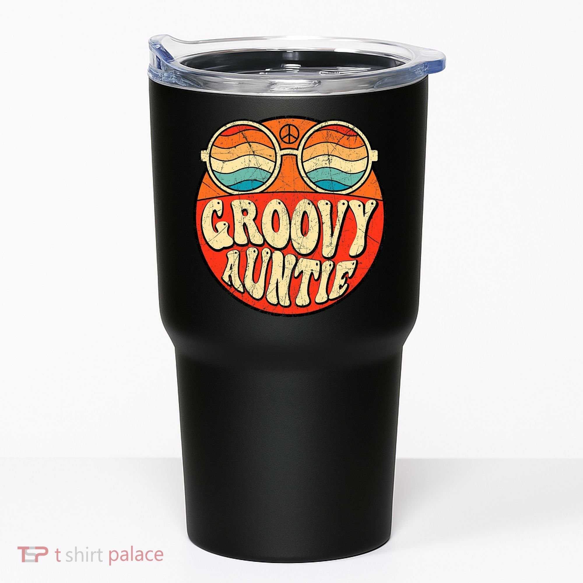 Groovy Auntie 70s Aesthetic Nostalgia 1970s Retro Aunt Tumbler