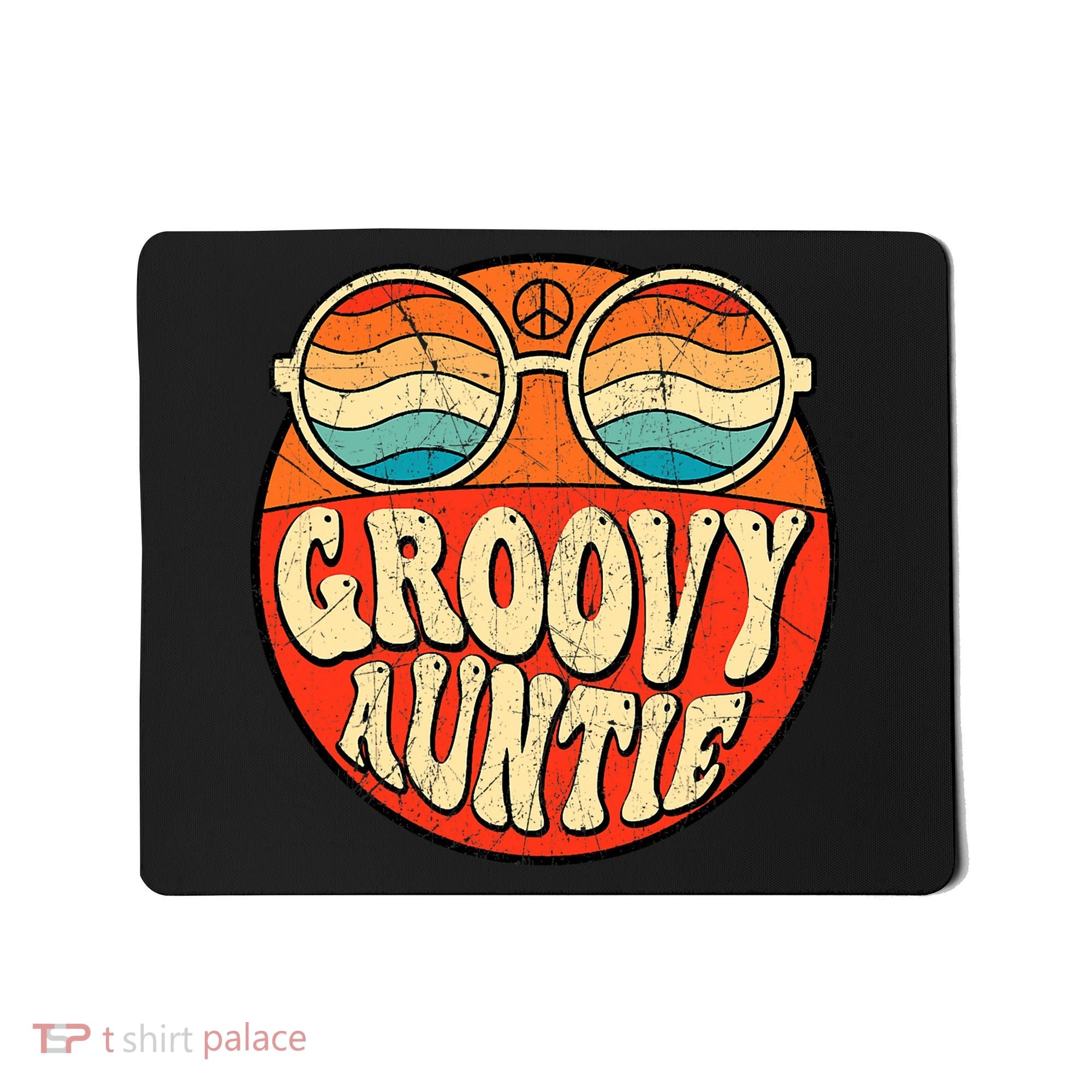 Groovy Auntie 70s Aesthetic Nostalgia 1970s Retro Aunt Mousepad