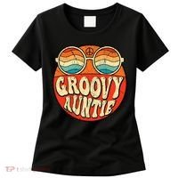 Groovy Auntie 70s Aesthetic Nostalgia 1970s Retro Aunt Women's T-Shirt thumb 0