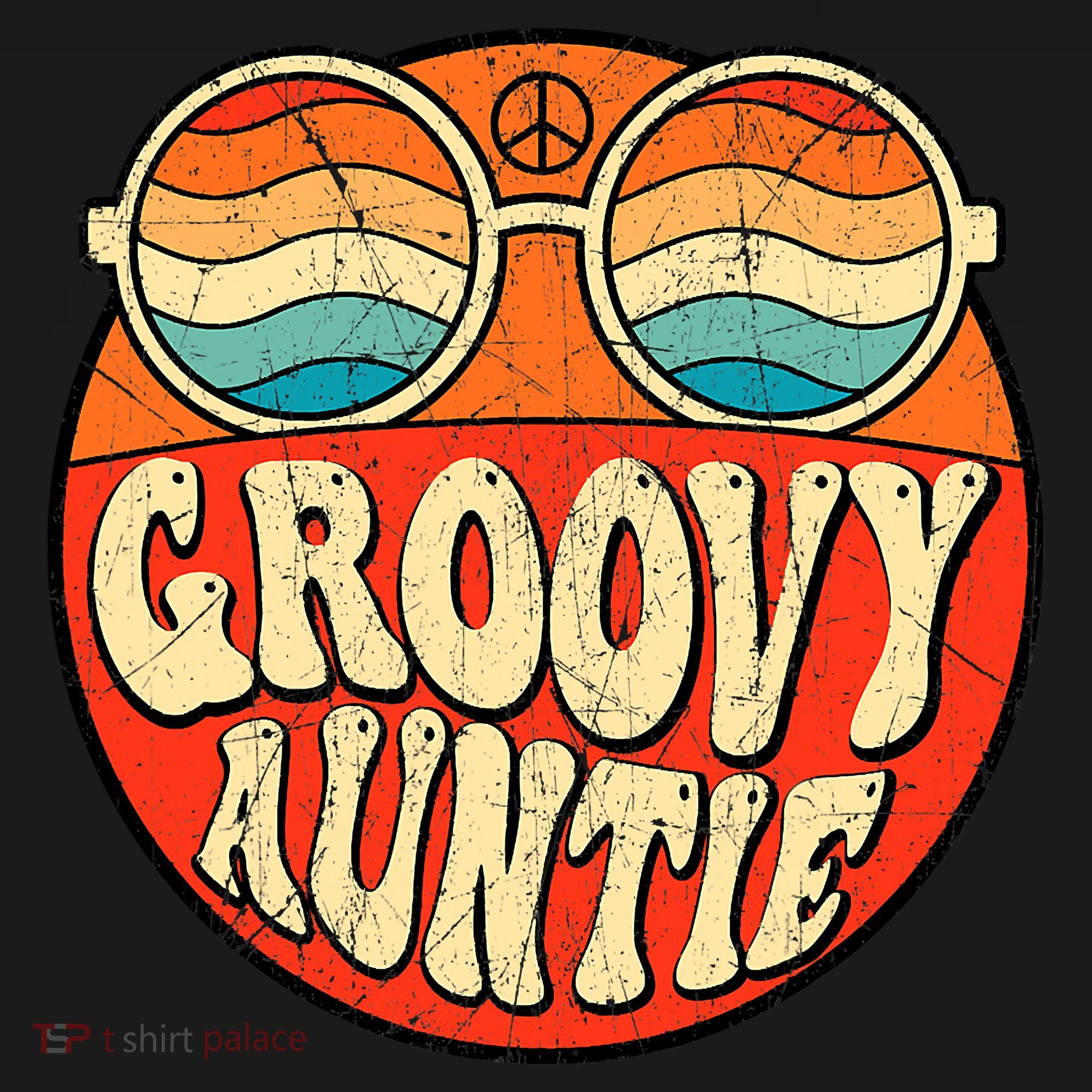 Groovy Auntie 70s Aesthetic Nostalgia 1970s Retro Aunt Tote Bag