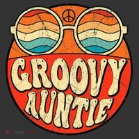 Groovy Auntie 70s Aesthetic Nostalgia 1970s Retro Aunt Ornament thumb 1