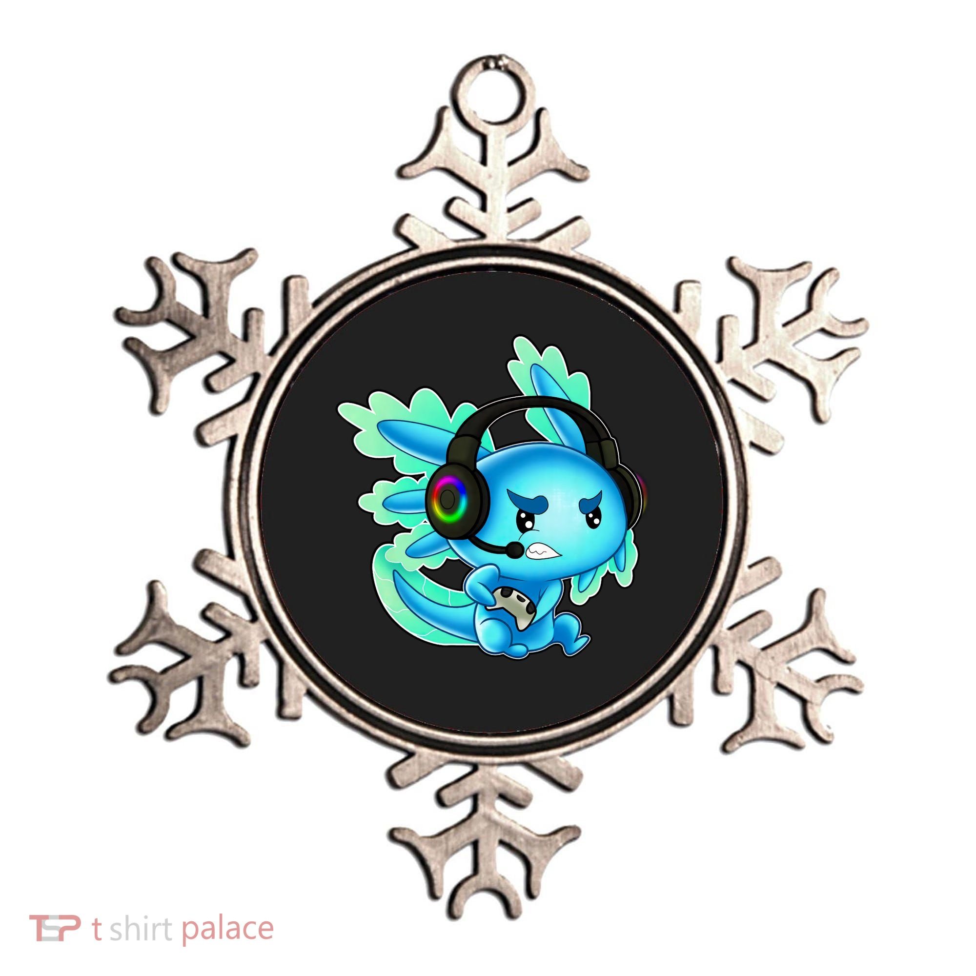 Gaming Axolotl Ambystoma Mexicanum Mexican Walking Fish Ornament