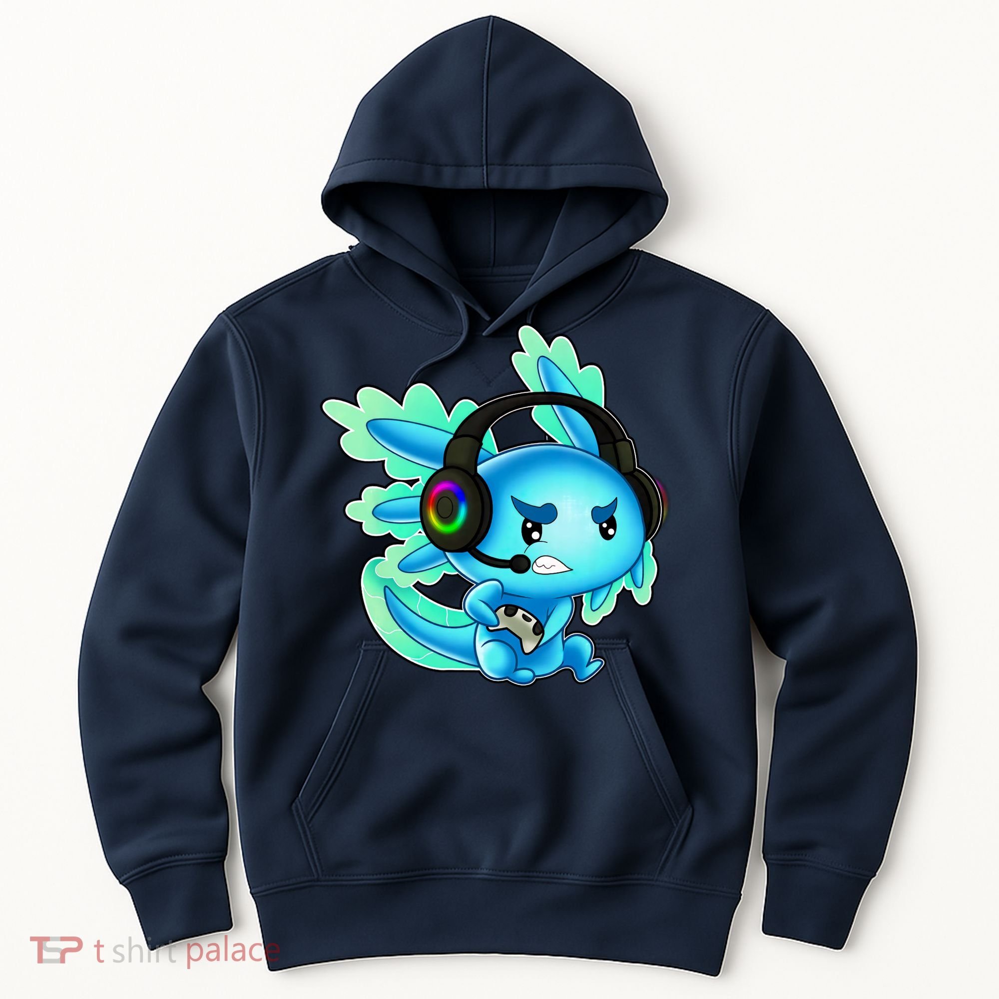 Gaming Axolotl Ambystoma Mexicanum Mexican Walking Fish Hoodie