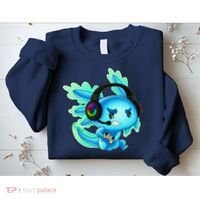 Gaming Axolotl Ambystoma Mexicanum Mexican Walking Fish Sweatshirt thumb 2