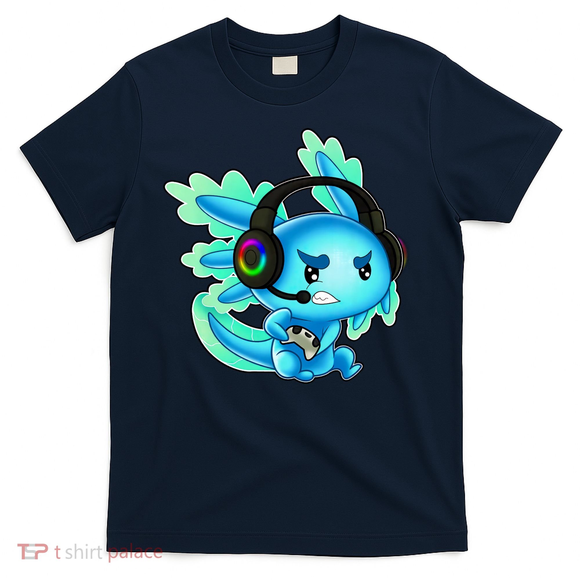 Gaming Axolotl Ambystoma Mexicanum Mexican Walking Fish T-Shirt
